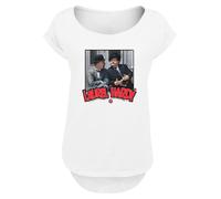 F4NT4STIC T-shirt 'Stan Laurel & Oliver Hardy Comedy Duo' rouge / noir / blanc, Taille 5XL