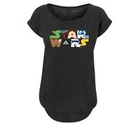 F4NT4STIC T-shirt 'Star Wars Character' jaune / vert / noir / blanc, Taille S