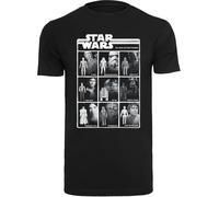 F4NT4STIC T-Shirt 'Star Wars Class Of Action Figures' gris / noir / blanc, Taille 5XL