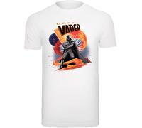 F4NT4STIC T-Shirt 'Star Wars Darth Vader Swirling Fury' orange / rouge / noir / blanc, Taille XXL