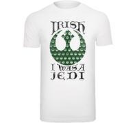 F4NT4STIC T-Shirt 'Star Wars Irish I Was A Jedi' vert / noir / blanc, Taille XXXL