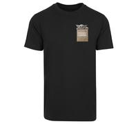 F4NT4STIC T-Shirt 'Star Wars Mandalorian Precious Cargo Grogu Das Kind' crème / beige foncé / vert pastel / noir, Taille XL