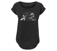 F4NT4STIC T-shirt 'Star Wars' noir / blanc, Taille XL