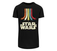 F4NT4STIC T-Shirt 'Star Wars Retro Rainbow' mélange de couleurs / noir, Taille M