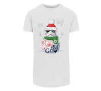 F4NT4STIC T-Shirt 'Star Wars Stromtrooper Up To Snow Good' graphite / vert / rouge / blanc, Taille XXXL
