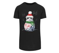 F4NT4STIC T-Shirt 'Star Wars Stromtrooper Up To Snow Good' gris clair / vert / rouge / noir, Taille 5XL