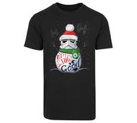 F4NT4STIC T-Shirt 'Star Wars Stromtrooper Up To Snow Good' vert / rouge / noir / blanc, Taille 5XL