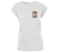 F4NT4STIC T-shirt 'Star Wars The Mandalorian Precious Cargo' beige / beige foncé / vert / blanc cassé, Taille M