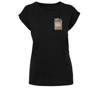 F4NT4STIC T-shirt 'Star Wars The Mandalorian Precious Cargo' beige / marron / gris / noir, Taille XS