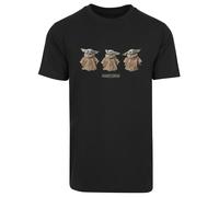 F4NT4STIC T-Shirt 'Star Wars The Mandalorian The Child Poses' nude / vert pastel / poudre / noir, Taille XXL