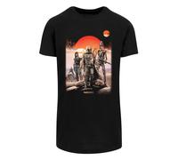 F4NT4STIC T-Shirt 'Star Wars The Mandalorian Warriors' beige / gris basalte / orange foncé / noir, Taille XL