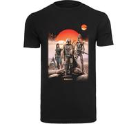 F4NT4STIC T-Shirt 'Star Wars The Mandalorian Warriors' mélange de couleurs / noir, Taille M