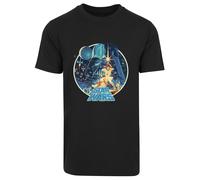 F4NT4STIC T-Shirt 'Star Wars Vintage Victory' crème / bleu marine / jaune d'or / noir, Taille S