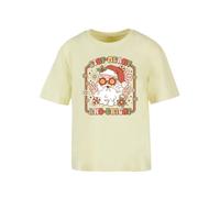 F4NT4STIC T-shirt 'Stay Merry And Bright Hippie Santa' jaune / mélange de couleurs, Taille 4XL