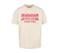 F4NT4STIC T-Shirt 'Stranger Things Flames Netflix TV Series' sable / rouge, Taille 5XL