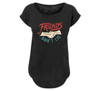 F4NT4STIC T-shirt 'Stranger Things Friends Dont Lie Netflix TV Series' noir, Taille XL