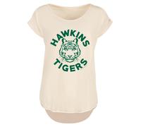 F4NT4STIC T-shirt 'Stranger Things Hawkins Tigers Netflix TV Series' sable / vert foncé, Taille XL