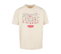 F4NT4STIC T-Shirt 'Stranger Things In Your Dreams Netflix TV Series' sable / gris / rouge / noir, Taille XXL