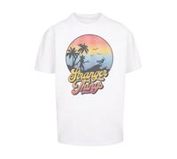 F4NT4STIC T-Shirt 'Stranger Things LA Netflix TV Series' mélange de couleurs / blanc, Taille 5XL