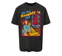 F4NT4STIC T-Shirt 'Stranger Things Naughty List Netflix TV Series' mélange de couleurs / noir, Taille 5XL
