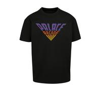 F4NT4STIC T-Shirt 'Stranger Things Palace Arcade Netflix TV Series' violet / orange / rouge néon / noir, Taille XS