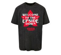 F4NT4STIC T-Shirt 'Stranger Things Upside Down Dreams Netflix TV Series' rouge sang / noir / blanc, Taille S