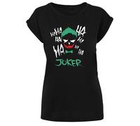F4NT4STIC T-shirt 'Suicide Squad Joker' émeraude / rouge / noir / blanc, Taille XS