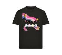 F4NT4STIC T-Shirt 'Super Coole Fun Perlen' bleu-gris / rose / noir / blanc, Taille 158-164