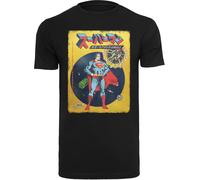 F4NT4STIC T-Shirt 'Superman International Cover -BLK' bleu / jaune / rouge / noir, Taille XL
