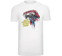 F4NT4STIC T-Shirt 'Superman New Ride' bleu / jaune / rouge / blanc, Taille XS