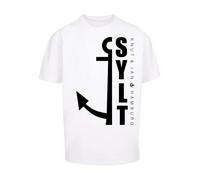 F4NT4STIC T-Shirt 'Sylt Anker Knut & Jan Hamburg' noir / blanc, Taille 5XL
