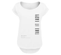 F4NT4STIC T-shirt 'Take It Easy' noir / blanc, Taille 4XL