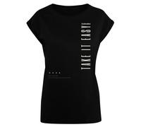 F4NT4STIC T-shirt 'Take It Easy' noir / blanc, Taille XS