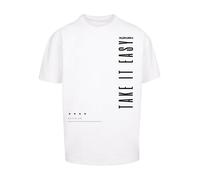 F4NT4STIC T-Shirt 'Take It Easy' noir / blanc, Taille XXXL