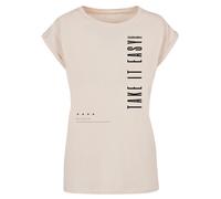F4NT4STIC T-shirt 'Take It Easy' sable / noir, Taille M