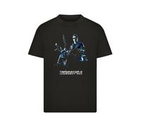 F4NT4STIC T-Shirt 'Terminator 2 Judgement Day Theatrical Poster' bleu / noir / blanc, Taille 134-140