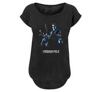 F4NT4STIC T-shirt 'Terminator 2 Judgement Day Theatrical Poster' bleu / noir / blanc, Taille XXL