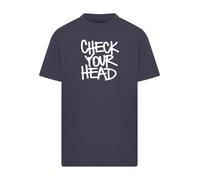 F4NT4STIC T-Shirt 'The Beastie Boys Check Your Head' bleu foncé / blanc, Taille L