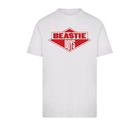 F4NT4STIC T-Shirt 'The Beastie Boys' rouge / blanc, Taille XS