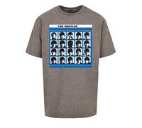 F4NT4STIC T-Shirt 'The Beatles Retro' bleu / bleu ciel / gris / noir, Taille S