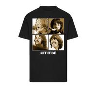 F4NT4STIC T-Shirt 'The Beatles' sépia / noir, Taille M