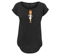 F4NT4STIC T-shirt 'The Flintstones Wilma Flintstone Classic Pose' nude / vert clair / orange / noir chiné, Taille XXL