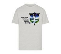 F4NT4STIC T-Shirt 'The Man Who Fell To Earth David Bowie' bleu / gris / vert / noir, Taille XXXL