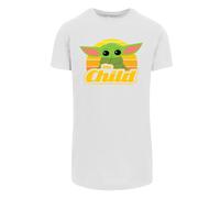 F4NT4STIC T-Shirt 'The Mandalorian Baby Yoda Retro' curry / pomme / noir / blanc, Taille XS
