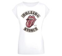 F4NT4STIC T-shirt 'The Rolling Stones' gris / rouge / noir / blanc, Taille L