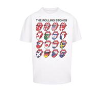 F4NT4STIC T-Shirt 'The Rolling Stones Voodoo Lounge Tongues' blanc, Taille 4XL