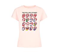 F4NT4STIC T-shirt 'The Rolling Stones Voodoo Lounge Tongues' rosé, Taille XXXL