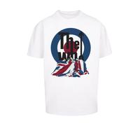 F4NT4STIC T-Shirt 'The Who Flag Blanket' bleu / rouge / noir / blanc, Taille S