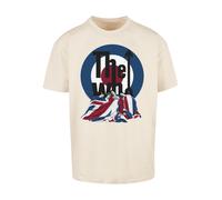 F4NT4STIC T-Shirt 'The Who Flag Blanket' ivoire / bleu / rouge / noir, Taille S