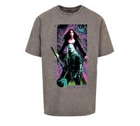 F4NT4STIC T-Shirt 'The Witcher Fortune Favours The Bold Netflix TV Serie' gris foncé / émeraude / orchidée / blanc, Taille 5XL